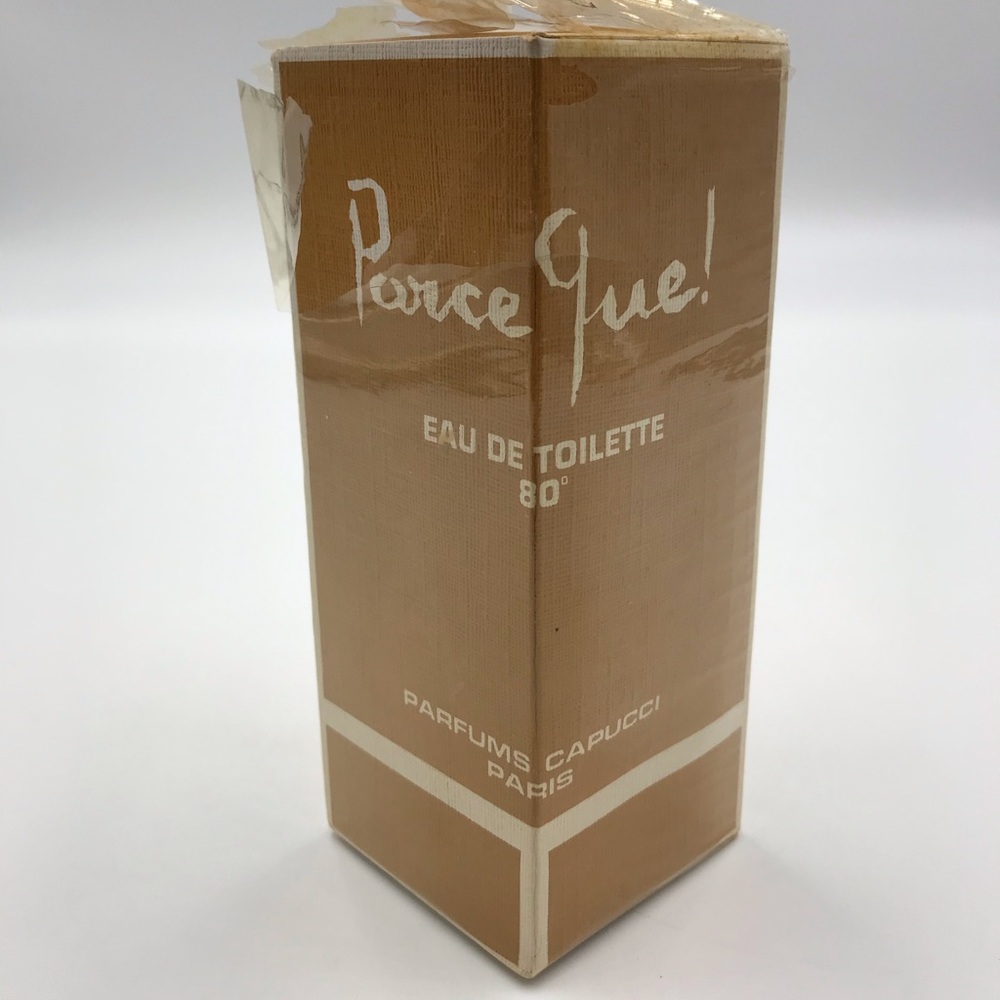 Vintage Capucci Parce Que! 4 oz Eau de Toilette 1950's Sealed